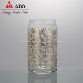 Clear Rattan &amp; Blossom Drink caneca requintada copo de vidro impresso